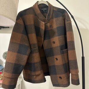 BANANA REPUBLIC Women's Plaid Pocket Jacket